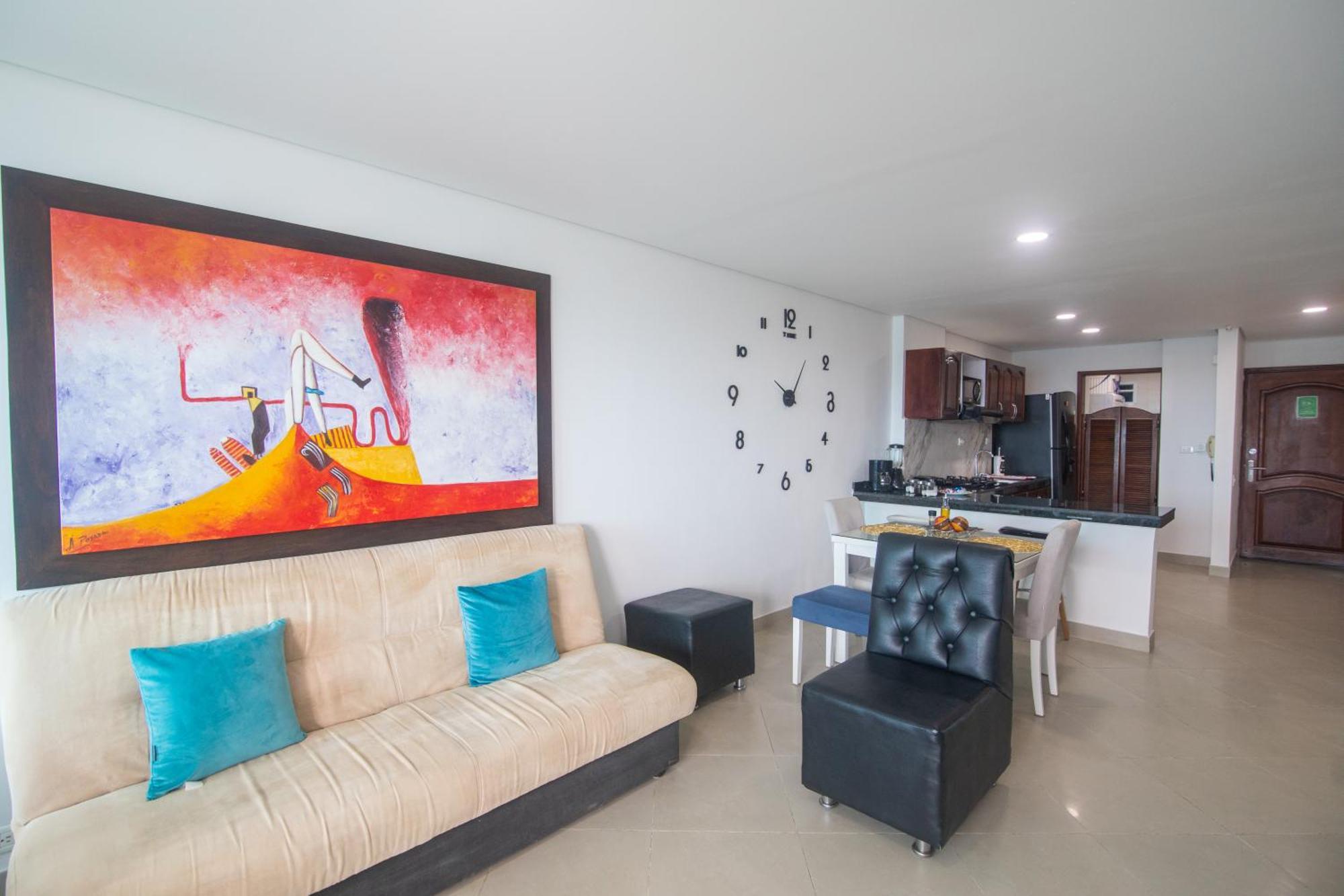 2b/2b Gorgeous Sunsets-ocean View -pool Apartment Cartagena